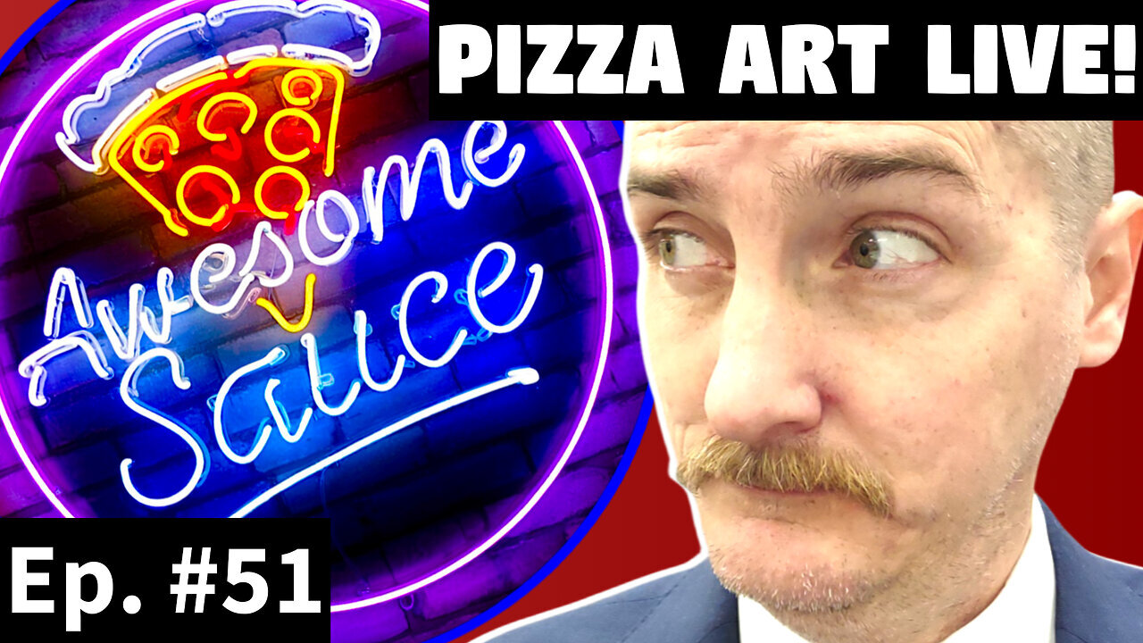 Awesome Sauce PIZZA ART LIVE Ep. #51: Music Night featuring Sophmore John!