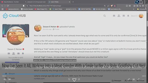 Now i've Seen It All, Walking Into a Meat Grinder With a Smile lucifer 2.o Style, Goldfishy Cut Yep!