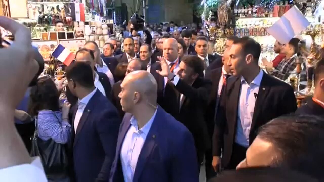 Egypt's Sisi and France's Macron visits Cairo's Khan El Khalili bazar