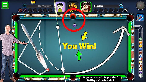 8 ball tricks in live match