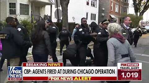 Border Patrol Agents SHOT AT IN Chicago by man dressed in Black in Black Jeep