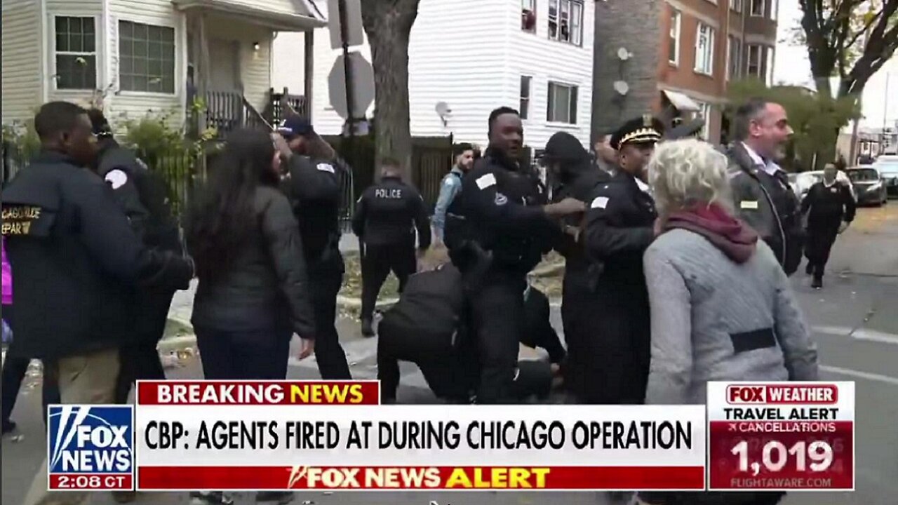 Border Patrol Agents SHOT AT IN Chicago by man dressed in Black in Black Jeep