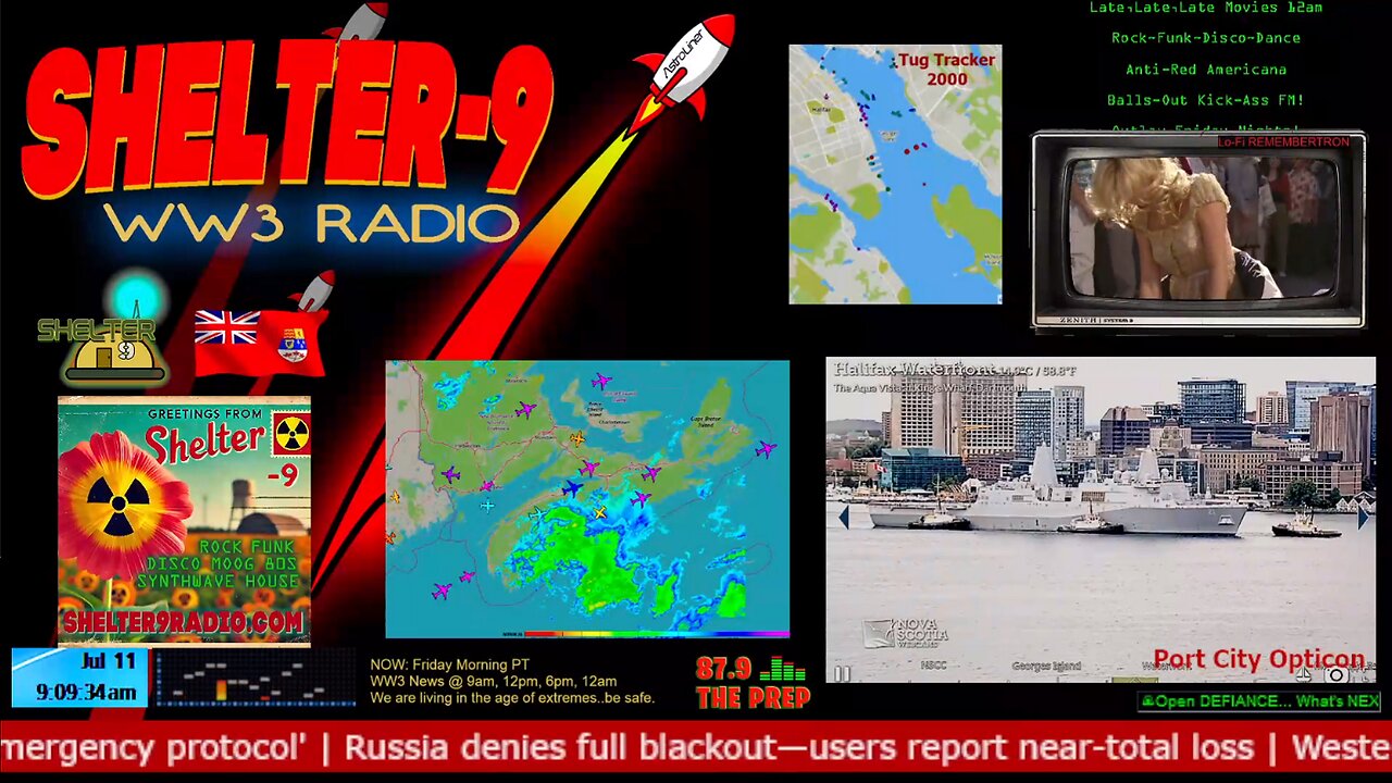 LIVE 24/7 Music/Wx/Prepping/WW3-News