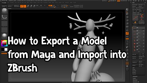 How to Export a Model from Maya and Import into ZBrush
