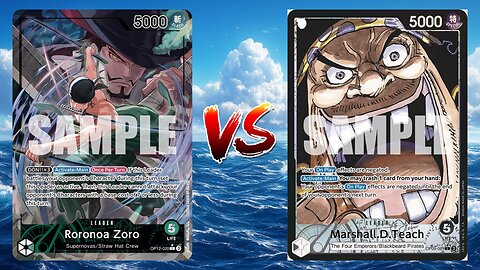 One Piece TCG Green Roronoa Zoro VS Blackbeard!!