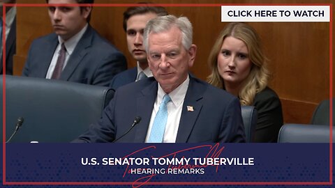 Senator Tuberville Speaks at HELP Hearing on Scaling the Workforce for the Future