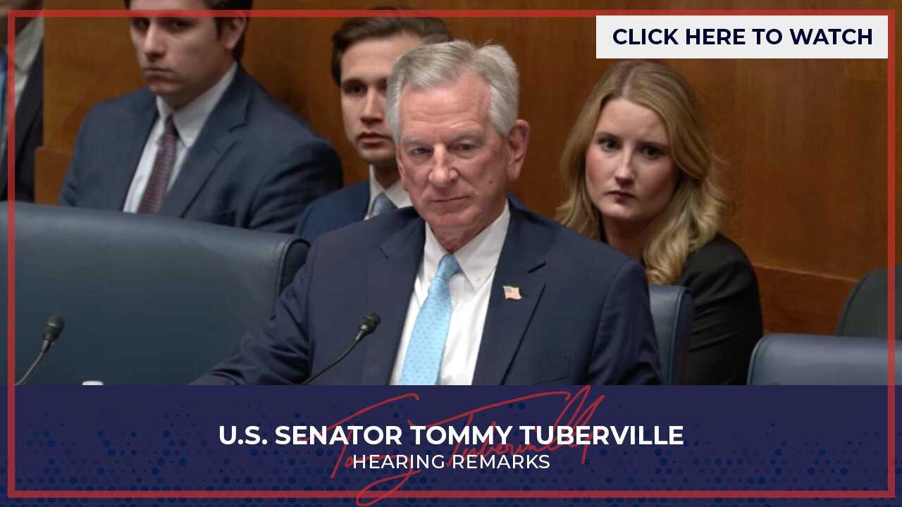 Senator Tuberville Speaks at HELP Hearing on Scaling the Workforce for the Future