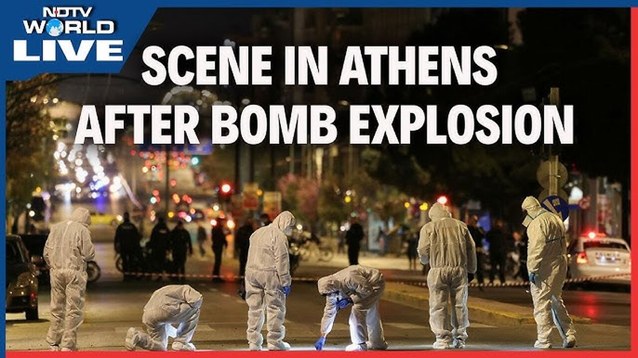 LIVE: Scene in Athens after bomb explosion in Greece