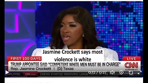 Jasmine Crockett says most violent crime is white supremacy