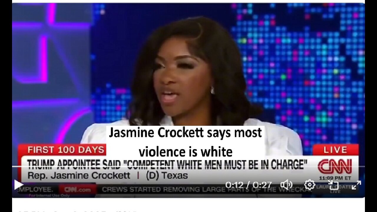 Jasmine Crockett says most violent crime is white supremacy