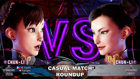 Kuya Kalbo SF6 Casual Match Roundup. Chun Li 4 star Diamond Rank [Hori Fight Stick]