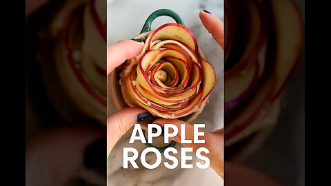 How to Make Apple Roses in One Minute🍎🌹⏱️