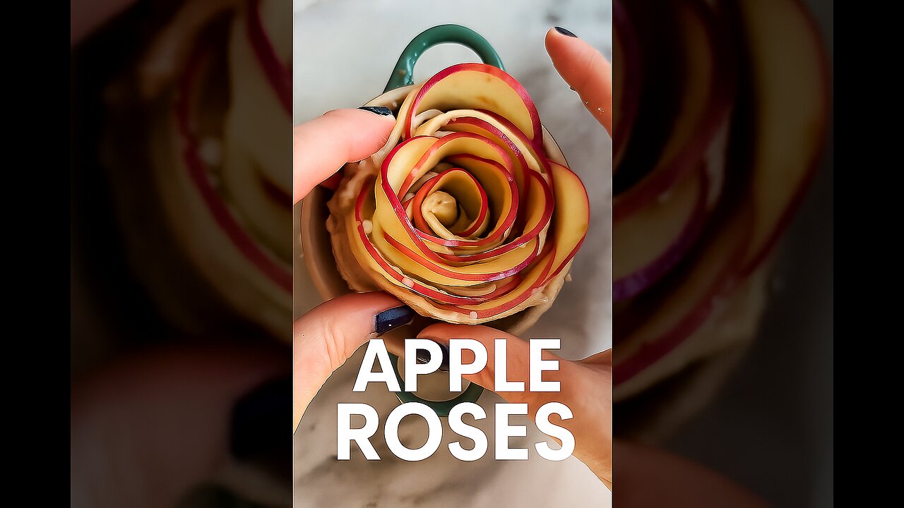How to Make Apple Roses in One Minute🍎🌹⏱️