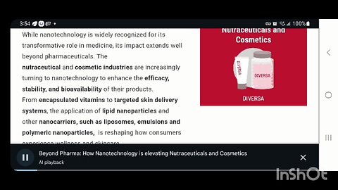 Nanotechnology Programs At The FDA - From FOOD & COATINGS To COSMETICS & NUTRACEUTICALS