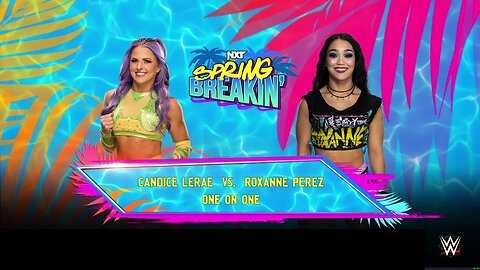 WWE 2k24 Candice Lerae vs Roxanne Perez