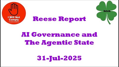 Reese Report AI Governance and The Agentic State 31-Jul-2025