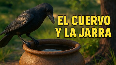 El Cuervo y el Cántaro | La Inteligencia Gana | Fábula Animada