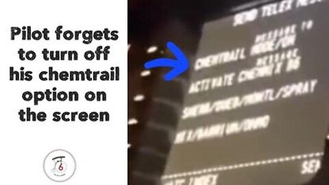 "Unveiled: Pilot's Mistake Reveals Truth About Chemtrails on Flight Screen"