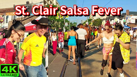 【4K】🔥 Salsa on St. Clair 2025 – Sunday Evening Walk | Toronto’s Hottest Latin Street Festival 🇨🇦🌞