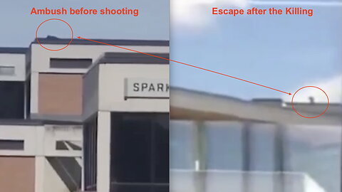 ALLEGED KILLER OF KIRK IN 2 FOOTAGES: before and after the Shooting (VIDEO 2 - Escape)