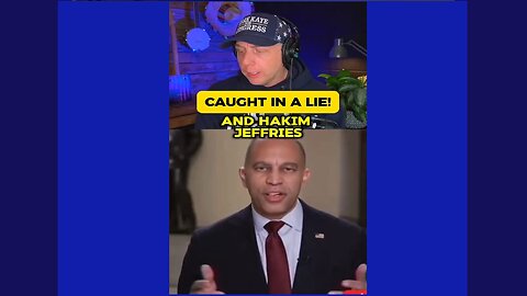 🍿 Hakeem Jeffries caught in a lie on CNN.
