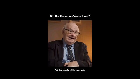 John Lennox on why it's a Weak Argument to say the Universe Created itself, as Stephen Hawking said