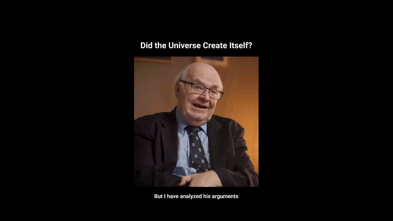 John Lennox on why it's a Weak Argument to say the Universe Created itself, as Stephen Hawking said