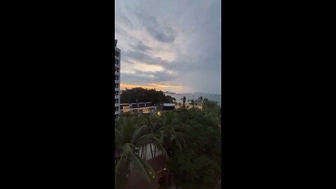 Hotel view from my room balcony #travel #travelvlog #tour #pattayabeachroad #pattayabeach