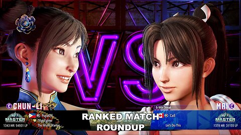 Kuya Kalbo SF6 Ranked Roundup. Chun Li Master Rank [Hori Fight Stick]