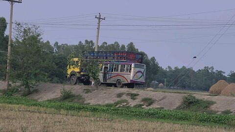 Parking a large freight truck