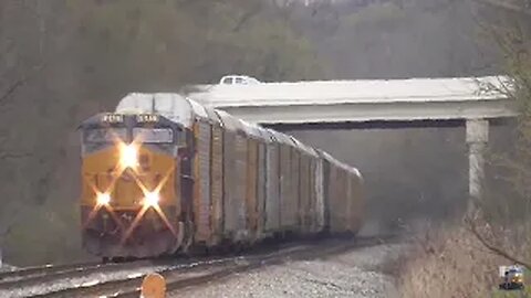 CSX Trains from Westfield Rd. Creston, Ohio April 12, 2025 Part 2