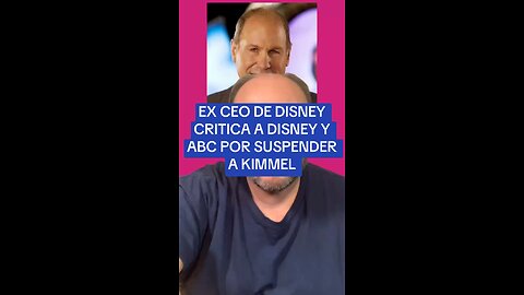 EX CEO DE DISNEY CRITICA A DISNEY Y ABC POR SUSPENDER A KIMMEL