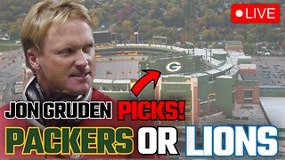 PREDICTION! Who Does Jon Gruden Pick Packers or Lions?!!!