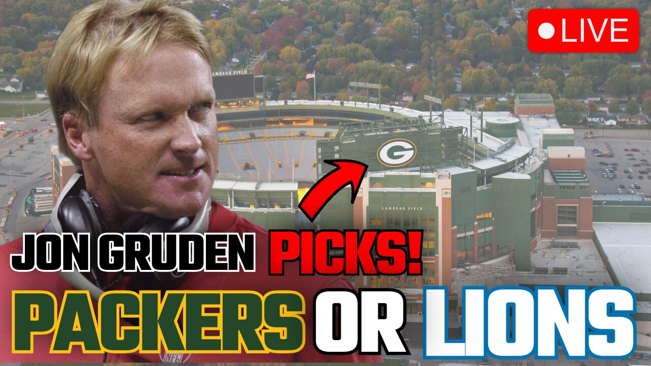 PREDICTION! Who Does Jon Gruden Pick Packers or Lions?!!!