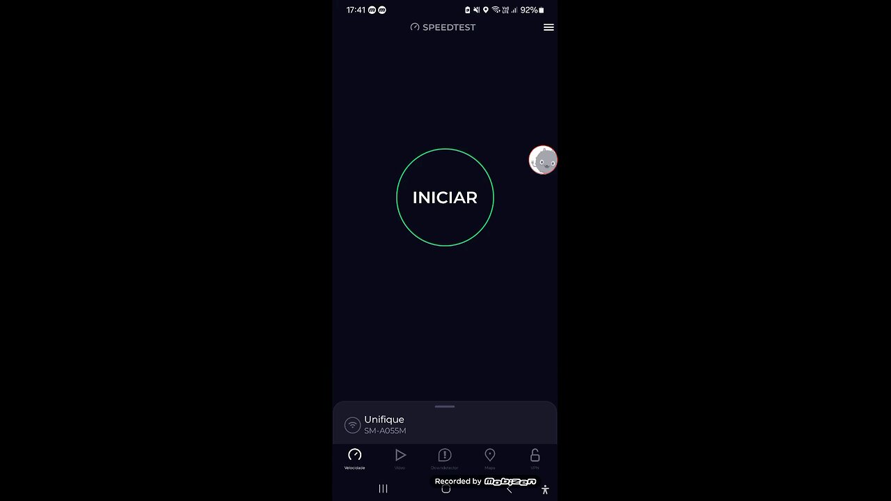 testando Internet unifique