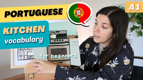 Kitchen vocabulary (clip) | A1 European Portuguese with comprehensible input