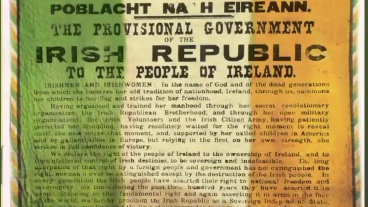 Proclamation of The Irish Republic. (1916)