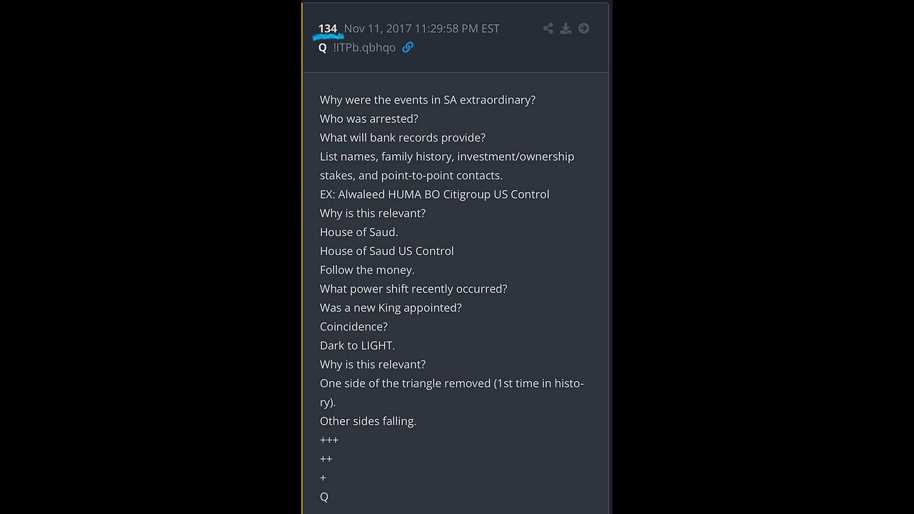 It had to be done this way.