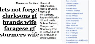 Guinness , Rothschild , family of hooker babies to