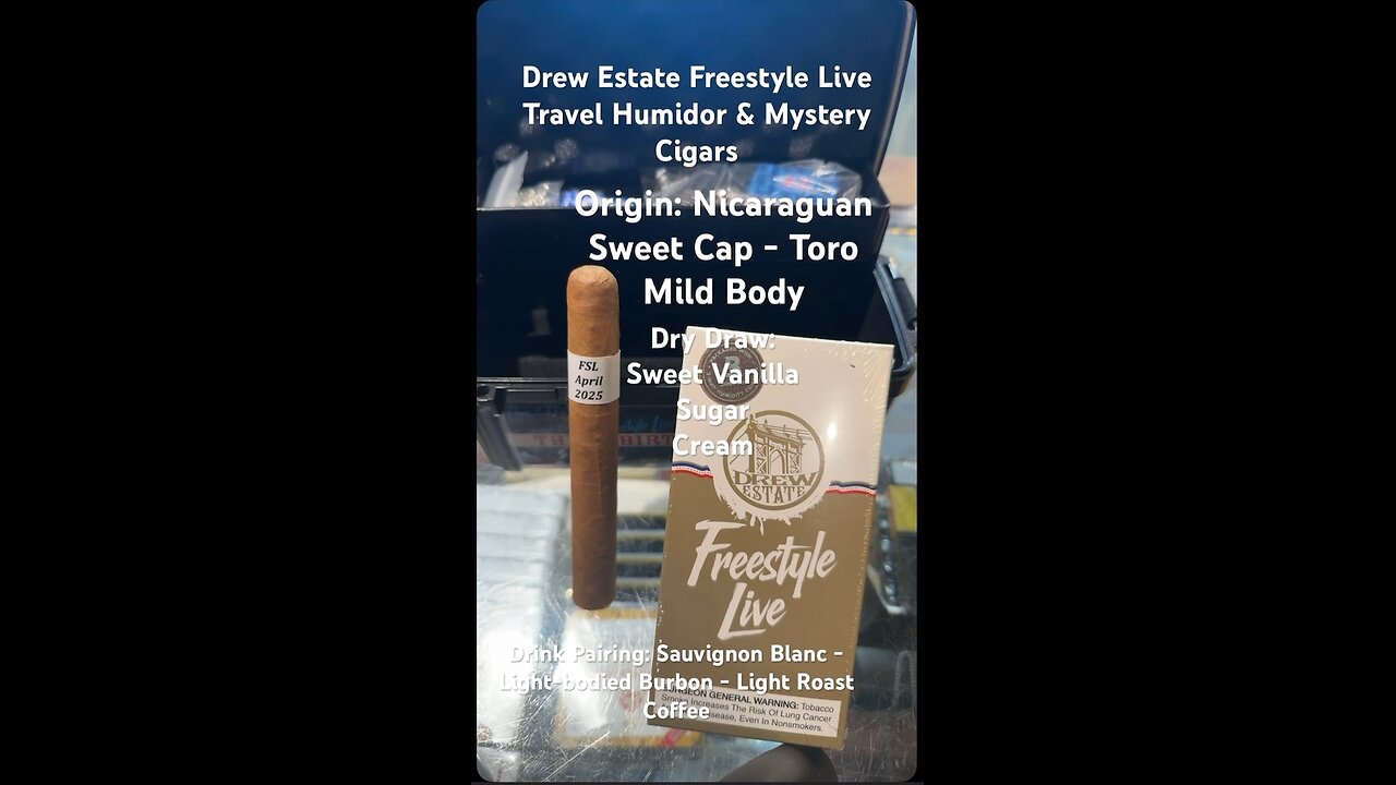 Drew Estate Freestyle Live Travel Humidor & Mystery April 2025 Cigar! #Shorts #Short #CigarOfTheDay