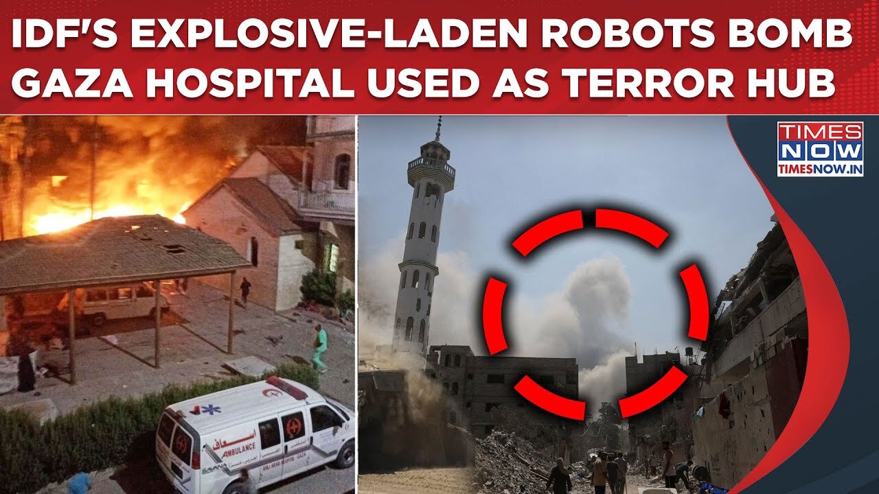 IDF's Explosive-Laden Robots Flatten Hamas Terror Hubs Hidden Within Gaza City's Al-Rantisi Hospital