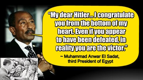 President of Egypt praises Hitler