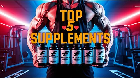 Top 5 Supplements I Recommend for Health & Fitness 🔥 #Shorts