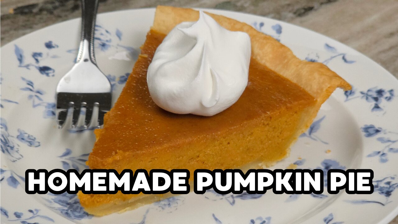 Homemade Pumpkin Pie