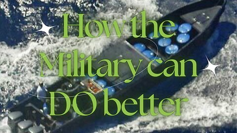 Is the US Military doing the right thing with Drug Boats? I don't think so...