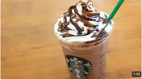 Starbucks Double Chocolate Chip Frappuccino | 4 ingredients