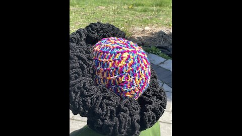 Ruffle hat with unique design and style