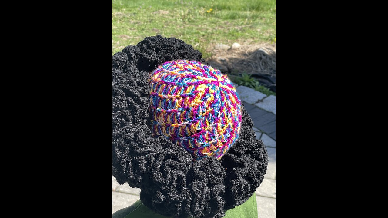 Ruffle hat with unique design and style