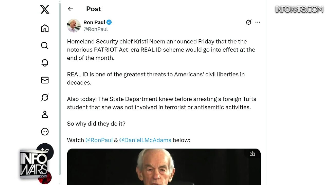 The Real Story About Real ID And A Warning From Ron Paul