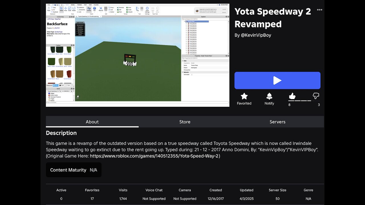My New "ROBLOX" Games' Updates Through "ROBLOX STUDIO"